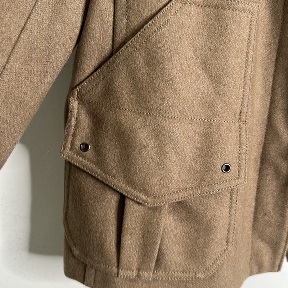 J crew tan wool jacket size large - Picture 5 of 10